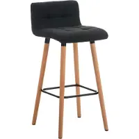 BellaFurn Tabouret de bar en tissu - tabouret - excellent confort d'assise - structure en bois de hêtre, design élégant et durable