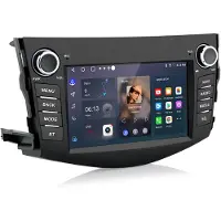 Junsun Système multimédia Android 15.0 pour Toyota RAV 4 III A3 (2006-2012), avec Carplay, GPS, navigation, Bluetooth, Wi-Fi, DAB+, FM, RDS,au volant (SWC) et processeur de son numérique (DSP), format 2DIN