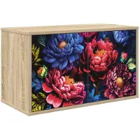vidaXL Meuble TV mural KIEL, 69 x 33 x 40 cm, imitation chêne Sonoma