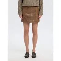Selected Mini-jupe Femme Marron 38