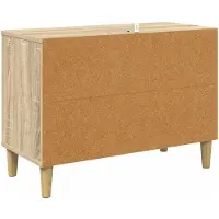 vidaXL Meuble TV HEESCH, 69 x 33 x 50 cm, panneaux de particules imitation bois Sonoma