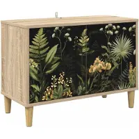 vidaXL Meuble TV RHENEN, 69 x 33 x 50 cm, panneaux de particules imitation bois Sonoma