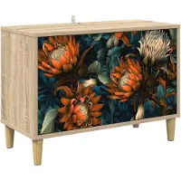 vidaXL Meuble TV LOCHEM, 69 x 33 x 50 cm, panneaux de particules imitation bois Sonoma