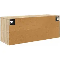 vidaXL Meuble TV mural, modèle LOCHEM, 102 x 33 x 40 cm, finition chêne Sonoma