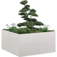 Prolenta Maison Exclusive - Jardinière 80x80x40 cm, en acier inoxydable