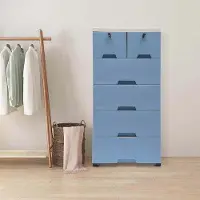 OEM Armoire avec 6 tiroirs et roulettes, idéale pour une chambre à coucher ou une salle de bain