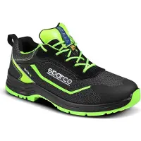 Sparco 07540, chaussures Indy Forester, noir et vert, taille 39