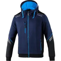 Sparco Ndis Full Zip Sweatshirt Bleu M