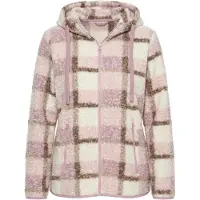 Ulla Popken Veste mi-saison ivoire / marron / violet clair / rose