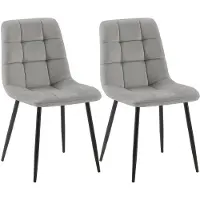 CLP lot de 2 chaises de salle à manger Tilde