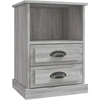 vidaXL Table de chevet sonoma gris 43x36x60 cm