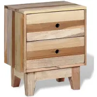 vidaXL Table de chevet Bois de récupération massif