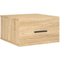 vidaXL Table de nuit murale chêne Sonoma 35x35x20 cm