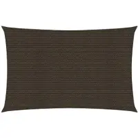 vidaXL Voile d'ombrage 160 g/m² Marron 2x5 m PEHD