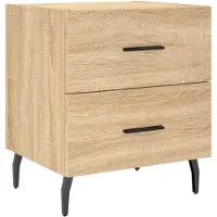vidaXL Table de chevet chêne sonoma 40x35x47,5 cm bois d’ingénierie