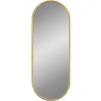 vidaXL Miroir mural Golden 40x15 cm Ovale