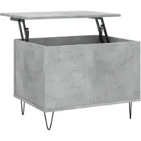 vidaXL Table basse gris béton 60x44,5x45 cm Bois composite