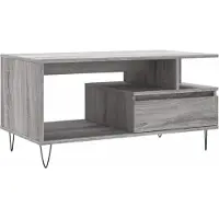 vidaXL Table basse Sonoma gris 90x49x45 cm Bois d'ingénierie
