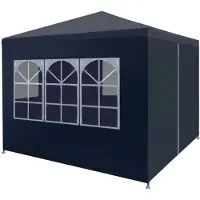 vidaXL Tente de réception 3x3 m bleue