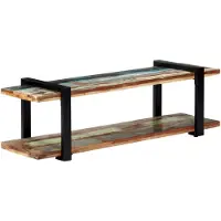 vidaXL Meuble TV 130x40x40 cm Bois de récupération massif247884