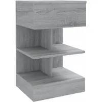 vidaXL Table de chevet Sonoma gris 40x35x65 cm Bois d'ingénierie