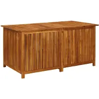 vidaXL Boîte de rangement de jardin 150x80x75 cm en bois massif d'acacia