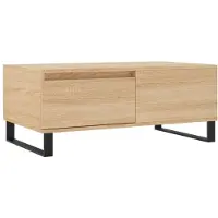 vidaXL Table basse en chêne Sonoma 90x50x36,5 cm Bois composite