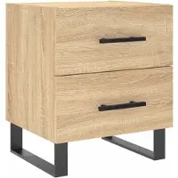 vidaXL Table de chevet chêne sonoma 40x35x47,5 cm bois d’ingénierie