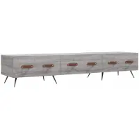 vidaXL Armoire TV Gris Sonoma 150x36x30 cm Bois composite
