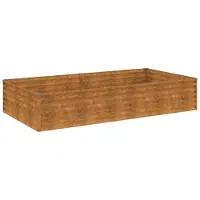 vidaXL Lit surélevé 195x100x36 cm acier corten