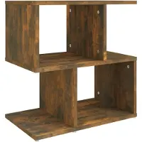 vidaXL Table de chevet Chêne fumé 50x30x51,5 cm Bois d'ingénierie