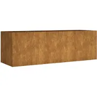 vidaXL Lit surélevé 120x40x40 cm acier corten