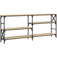 vidaXL Table Console Chêne Sonoma 180x29x76,5 Cm Bois D'ingénierie