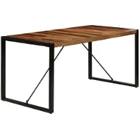 vidaXL Table de salle à manger 160x80x75 cm en bois massif d'acacia