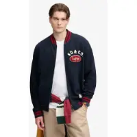 Superdry Vintage Athletic Bomber Full Zip Sweatshirt Bleu 3XL Homme