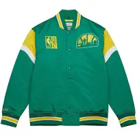 Mitchell & ness M&N Heavyweight Satin Jacke NBA Seattle SuperSonics - S