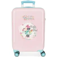 Disney pour fille. 2411721 Cabin Suitcase Minnie Florals rose -38x55x20cm (OSFA), Casuel, ABS/Polycarbonate, mode enfantine