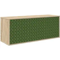 vidaXL Meuble TV mural, modèle GELEEN, 102 x 33 x 40 cm, finition chêne Sonoma