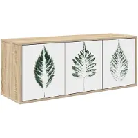 Syfax Meuble TV mural HANAU, dimensions : 102 x 33 x 40 cm, finition chêne Sonoma