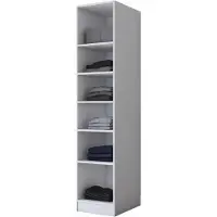 Skye Decor , armoire de haute qualité, blanche, dimensions : 45 x 210 x 57,5 cm, 100% mélaminé