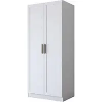 Skye Decor , armoire de haute qualité, blanche, 90x210x57,5 cm, à fixer au mur, 100% mélaminé
