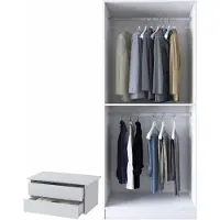 Skye Decor , armoire de haute qualité, blanche, dimensions : 90 x 210 x 57,5 cm, 100% mélaminé
