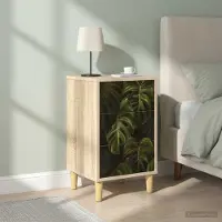 vidaXL Table de chevet ELBURG 2 pc Chêne Sonoma 36 x 33 x 60 cm