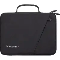 Wozinsky Sacoche pour ordinateur portable WTNP-11B 10-11 pouces avec poignée rétractable - Noir (11", Universel), Sac pour notebook, Noir