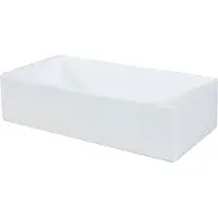 Comad Vasque à poser en céramique blanche - L 45 x l 22 cm - Gamme Gaja