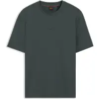 BOSS pour homme. 50473278 Chemise unie verte (M), Casuel, Coton, Manche courte