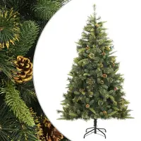 Syfax Arbre de Noël artificiel pliable avec cônes 210 cm