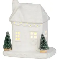 Magic Home Décoration MagicHome Noël, Maison, LED, 9x15x17 cm 2 pièces