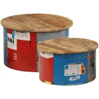 Prolenta Maison Exclusive - Lot de 2 tables basses en bois massif de manguier