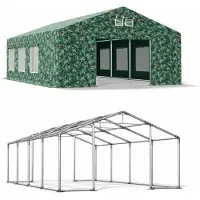 Das Company Tente à l'année 5x8 Camuflage vert WINTER CAMÉ